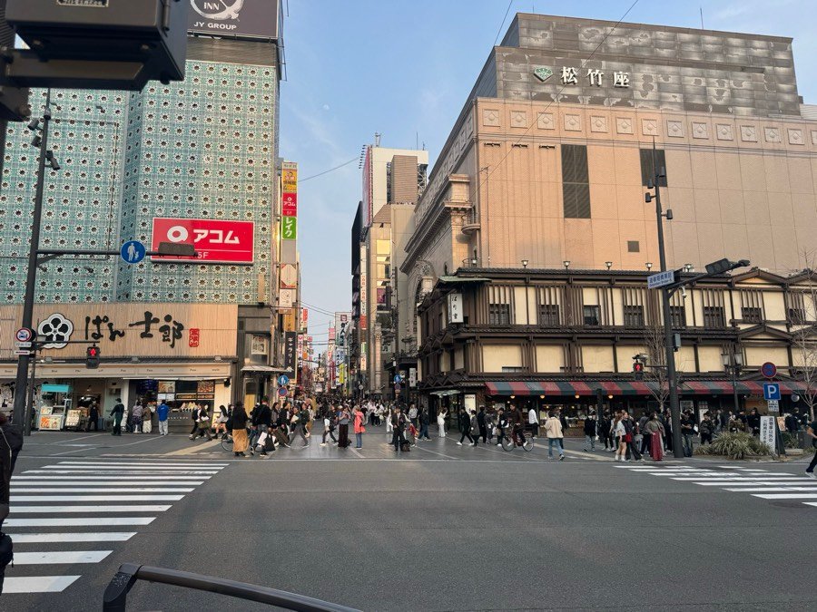 오사카 난바 맛집 추천 골목, 도톤보리 쪽 저녁 거리 풍경